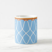 Basketball Hoop Net_on blau Kaffeetasse (Mittel)