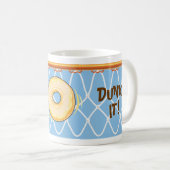 Basketball Hoop Net_on blue_Donut Dunk It! Kaffeetasse (VorderseiteRechts)