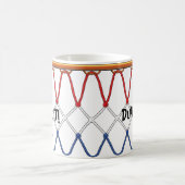 Basketball Hoop Net_red white blue_Dunk Es Kaffeetasse (Mittel)