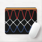 Basketball Hoop Net_red,white,blue Team U.S.A. Mousepad (Mit Mouse)