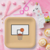 Basketball Hoop Pappteller (Party)