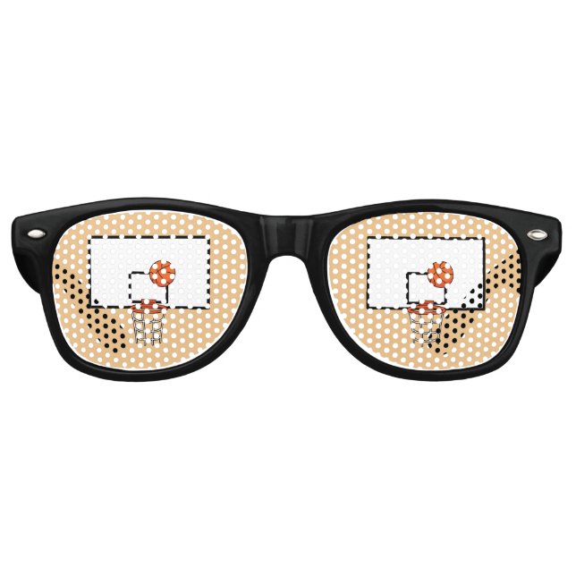 Basketball Hoop Partybrille (Vorderseite)