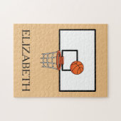 Basketball-Hoop personalisieren Puzzle (Horizontal)