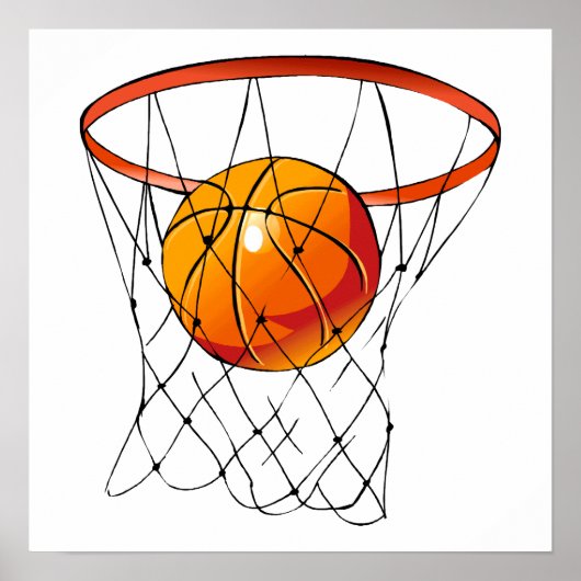 Basketball Hoop Poster (Vorne)