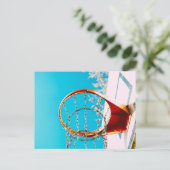 Basketball Hoop Postkarte (Stehend Vorderseite)