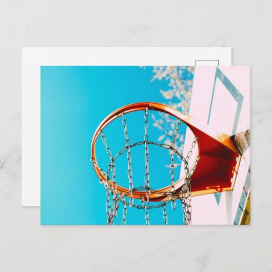 Basketball Hoop Postkarte (Vorne/Hinten)