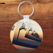 Basketball Hoop-Silhouette Schlüsselanhänger (Vorderseite)