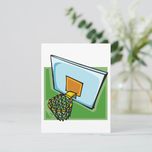 Basketball Hoop Sport Note Card Mitteilungskarte