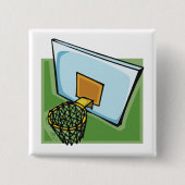 Basketball Hoop Sportuntergrund und Netz Button (Vorderseite)