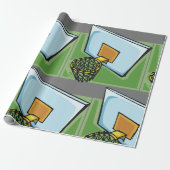 Basketball Hoop Sportuntergrund und Netz Geschenkpapier (Ungerollt)