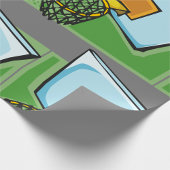 Basketball Hoop Sportuntergrund und Netz Geschenkpapier