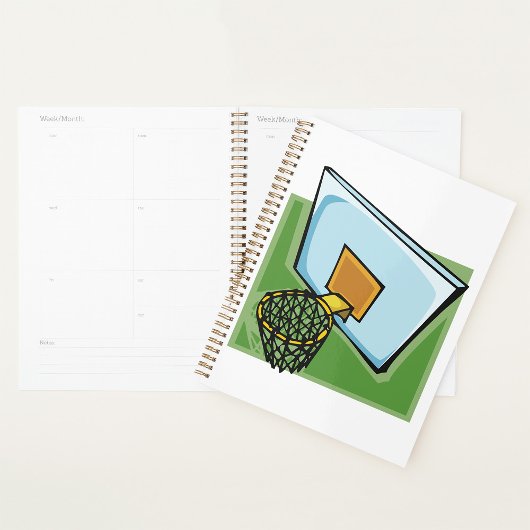 Basketball Hoop Sportuntergrund und Netz Planer