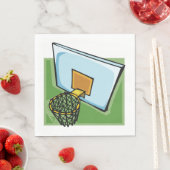 Basketball Hoop Sportuntergrund und Netz Serviette (Beispiel)