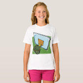 Basketball Hoop Sportuntergrund und Netz T-Shirt (Vorne ganz)