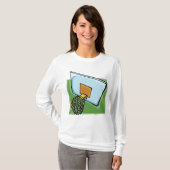 Basketball Hoop Sportuntergrund und Netz T-Shirt (Vorne ganz)