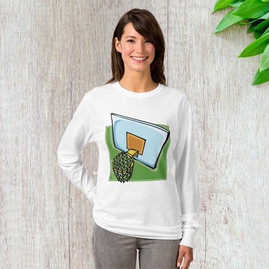 Basketball Hoop Sportuntergrund und Netz T-Shirt