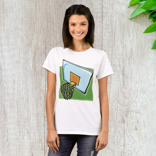 Basketball Hoop Sportuntergrund und Netz T-Shirt
