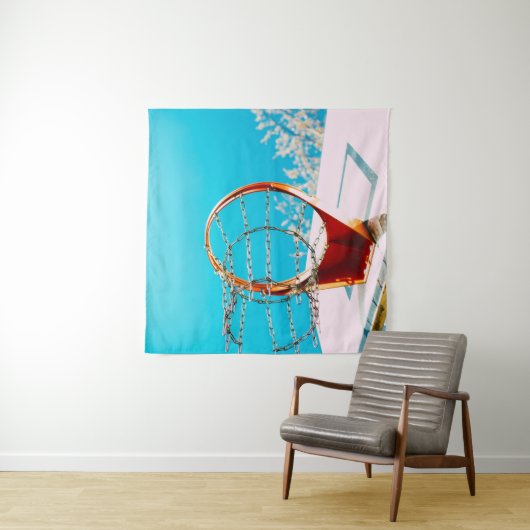 Basketball Hoop Wandteppich (Beispiel)