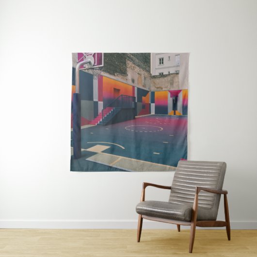 Basketball Hoop Wandteppich (Beispiel)