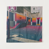 Basketball Hoop Wandteppich (Vorderseite)