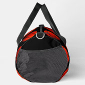 Basketball Hoops Orange Schwarze Druckfarbe Nähtas Duffle Bag (Rechts)