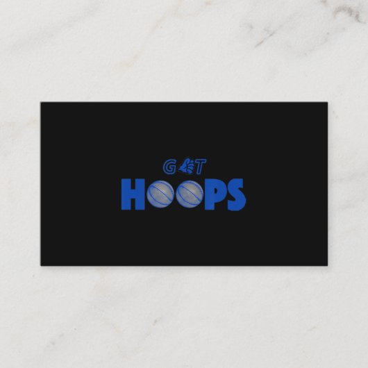 Basketball Hoops Visitenkarte (Vorderseite)
