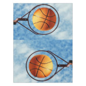 Basketball Hottest Shot Cotton Tablecloth. Tischdecke (Vorderseite)
