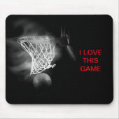 Basketball I Liebe Diese Spielmousepad Mousepad (Vorne)