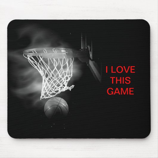 Basketball I Liebe Diese Spielmousepad Mousepad (Vorne)