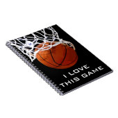 Basketball I Liebe Dieses Game-Notebook Notizblock (Rechte Seite)