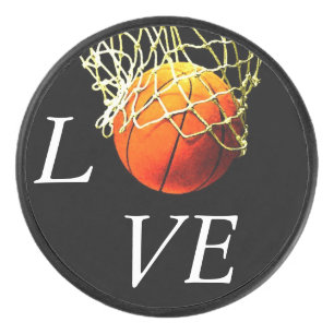 Basketball I Liebe Eishockey Puck