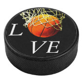 Basketball I Liebe Eishockey Puck (3/4)