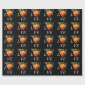Basketball I Liebe Geschenkpapier (Flach)