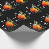 Basketball I Liebe Geschenkpapier (Ecke)