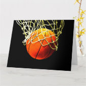 Basketball I Liebe Karte (Gelbe Blume)
