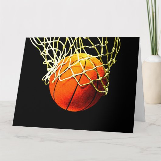 Basketball I Liebe Karte (Vorderseite)