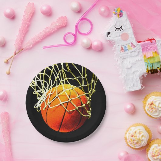 Basketball I Liebe Pappteller (Party)