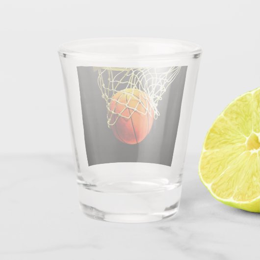 Basketball I Liebe Schnapsglas (Rückseite)