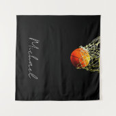 Basketball I Liebe Wandteppich (Vorderseite (Horizontal))