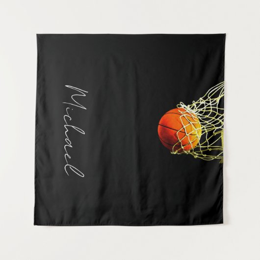 Basketball I Liebe Wandteppich (Vorderseite (Horizontal))