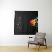 Basketball I Liebe Wandteppich (Beispiel (Horizontal))