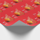 Basketball I Love Geschenkpapier (Ecke)