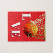 Basketball I Love Puzzle (Horizontal)