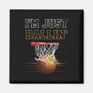 Basketball Ich bin nur Ballin'Coach Team Prou Magnet