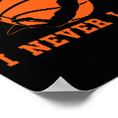 Basketball Ich bin so fliegend, dass ich nie Bball Poster (Ecke)