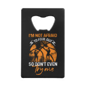 Basketball - ich fürchte mich nicht, auszusuchen geldbeutel flaschenöffner (Rückseite)