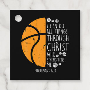 Basketball Ich kann Dinge tun Bibel Verse Gott Jes Geschenkanhänger