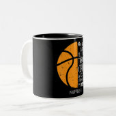 Basketball Ich kann Dinge tun Bibel Verse Gott Jes Zweifarbige Tasse (Vorderseite Links)