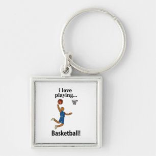 Basketball Ich liebe Basketball spielen Schlüsselanhänger