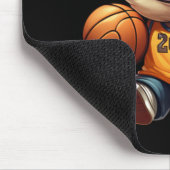 Basketball-Igel 1 Mousepad (Ecke)
